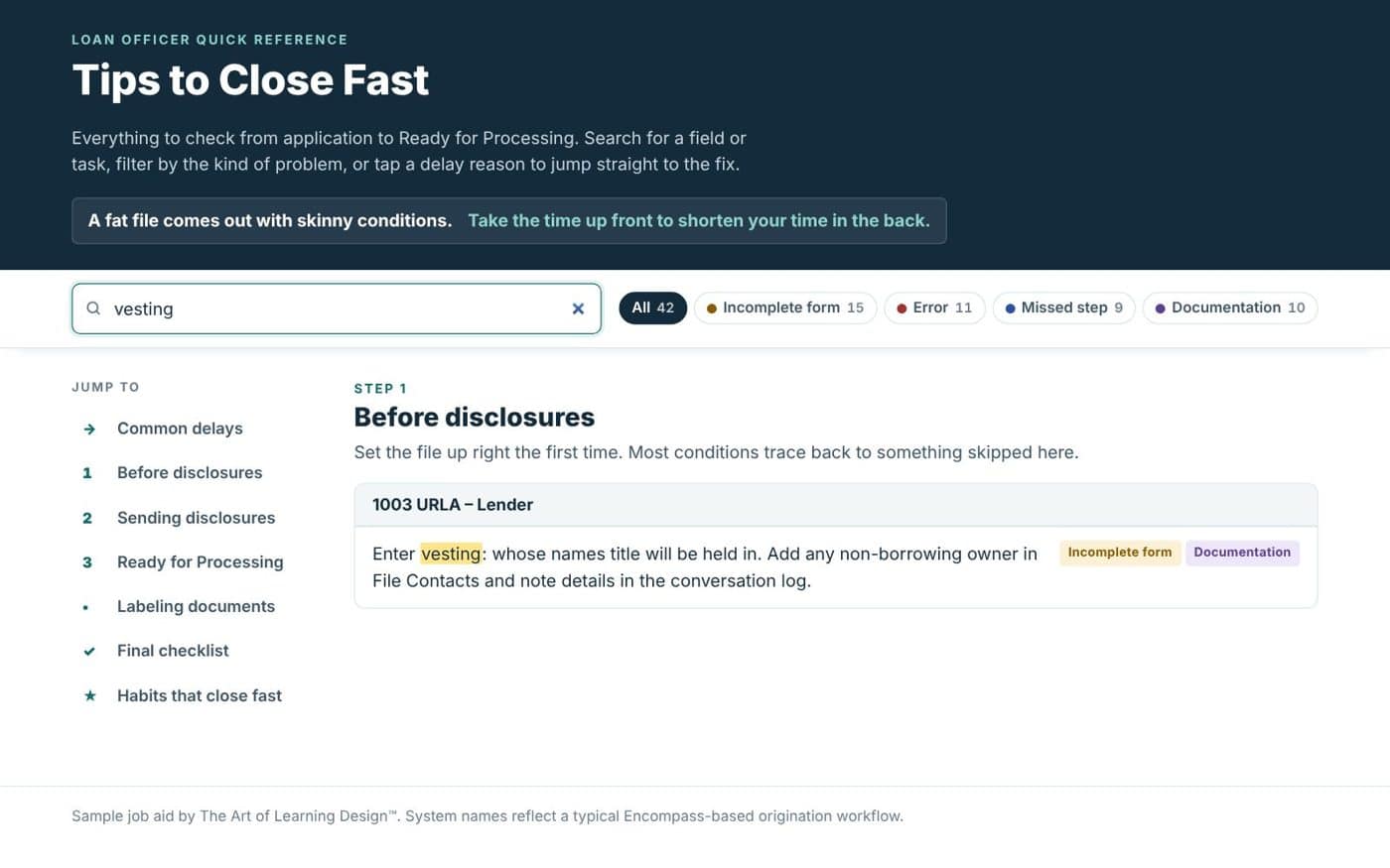 Search results for vesting with the match highlighted